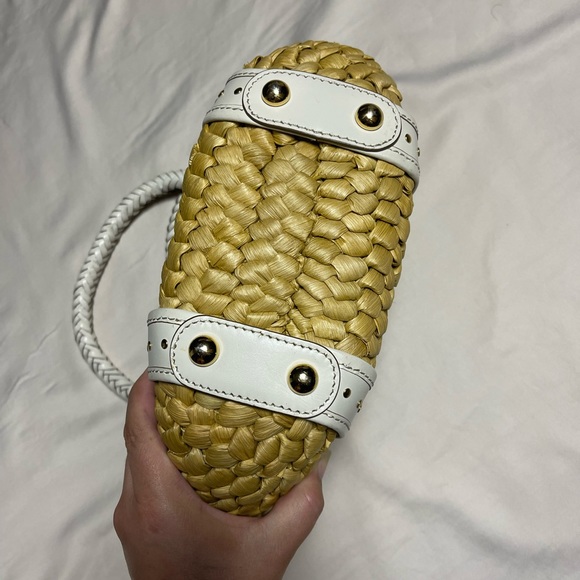 Michael Kors Woven Straw Bag Tantorini. Used once - Picture 4 of 10